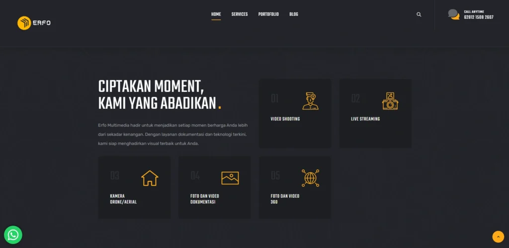 Dengan pendekatan SEO yang komprehensif, Pembuatan Website bertujuan untuk mendukung pertumbuhan dan memperkenalkan merek lebih luas. Kami memastikan website dapat menjangkau audiens lebih banyak, memperkuat eksistensi di dunia digital, dan mencapai tujuan pemasaran. 